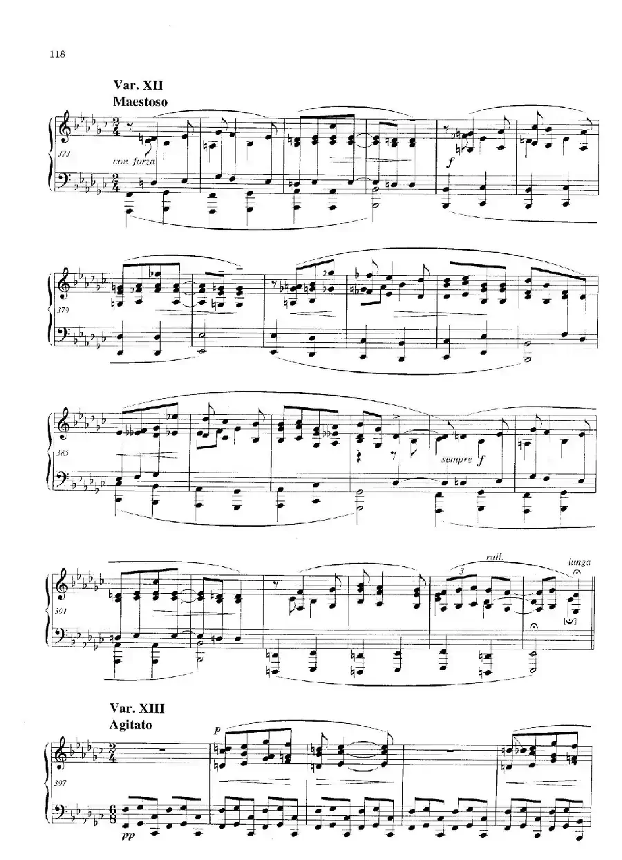 Variations and Fuge in e-flat Minor Op.23（降e小调主题变奏与赋格）