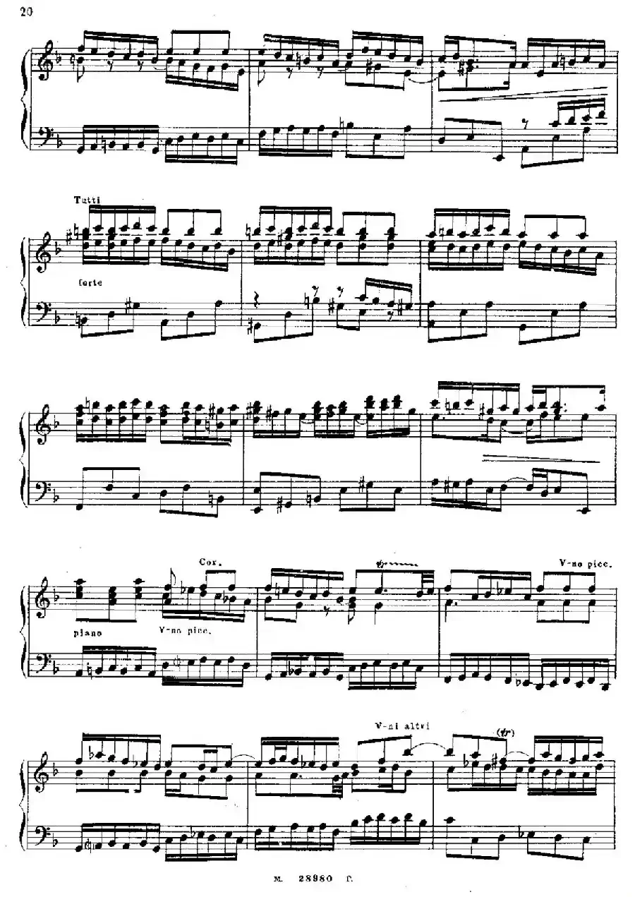 Brandenburg Concerto No.1 in F Major BWV 1046（F大调第一勃兰登堡协奏曲·第三乐章）