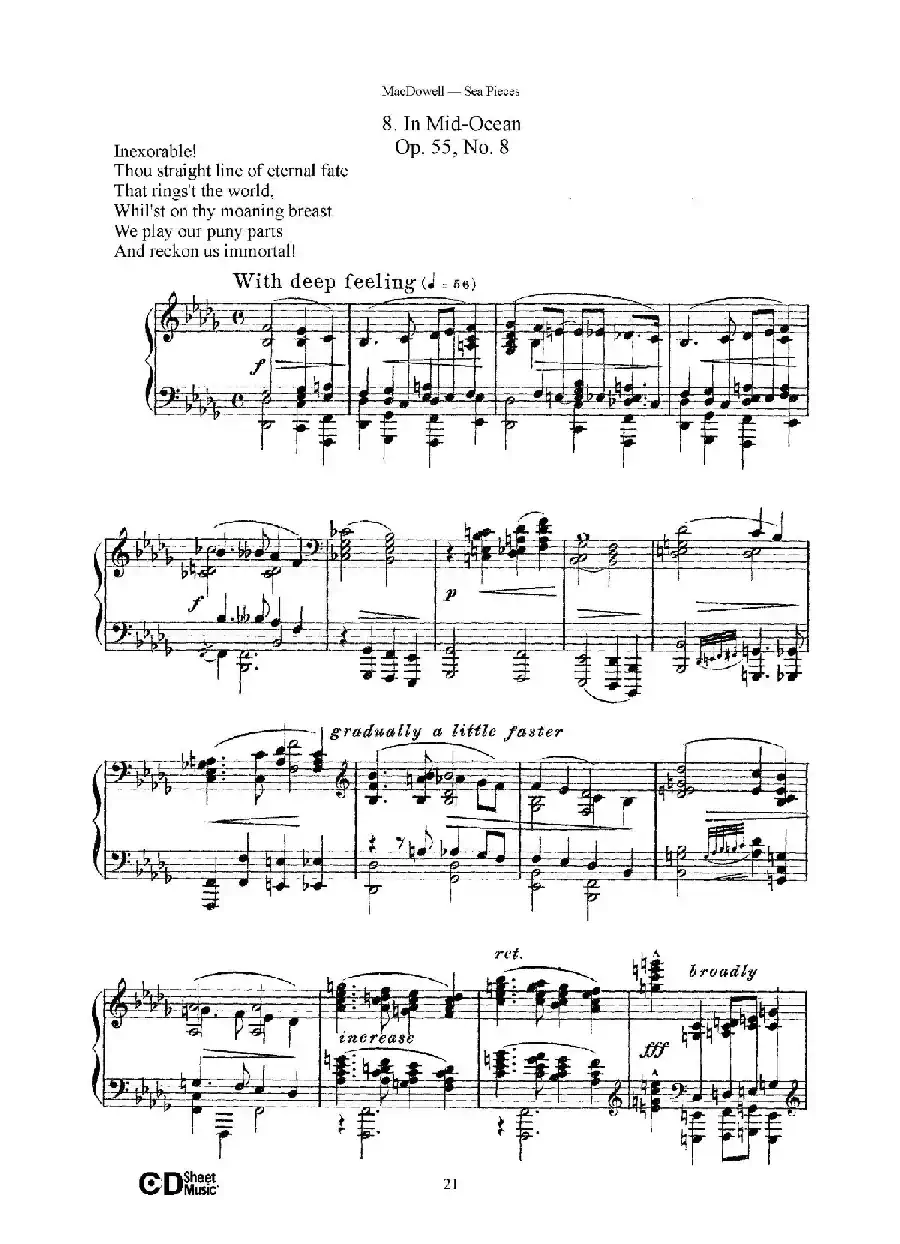 海景 Sea Pieces Op.55（No.8）