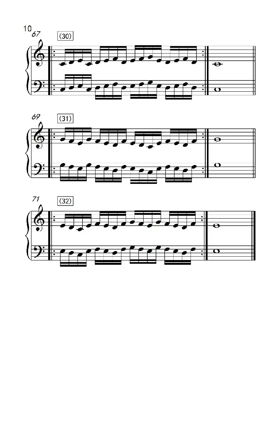 八.提高速度.增强手指灵活性的练习37(儿童钢琴手指练习 1)