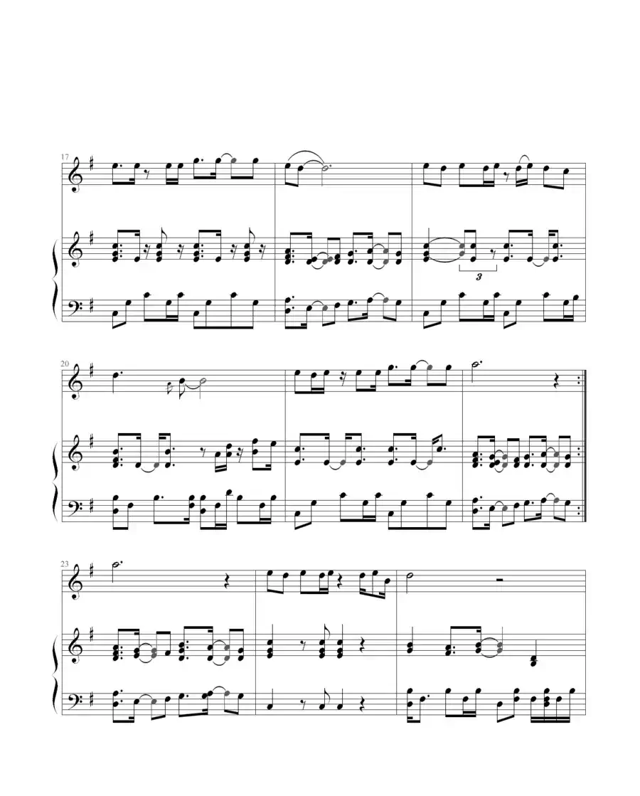 千万次的问(钢琴伴奏谱)