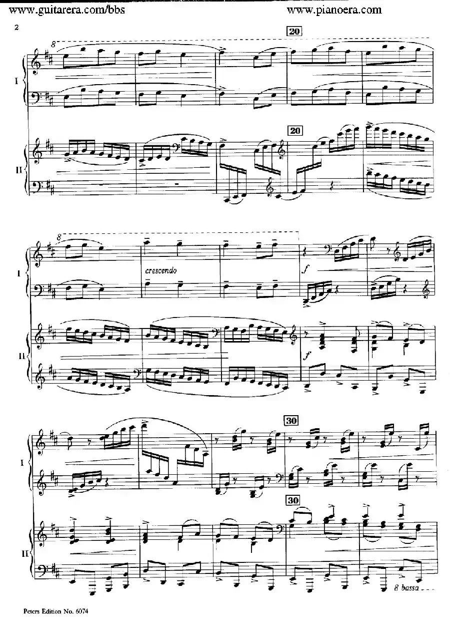 Rondo in D Major Op.87a（D大调回旋曲·双钢琴）