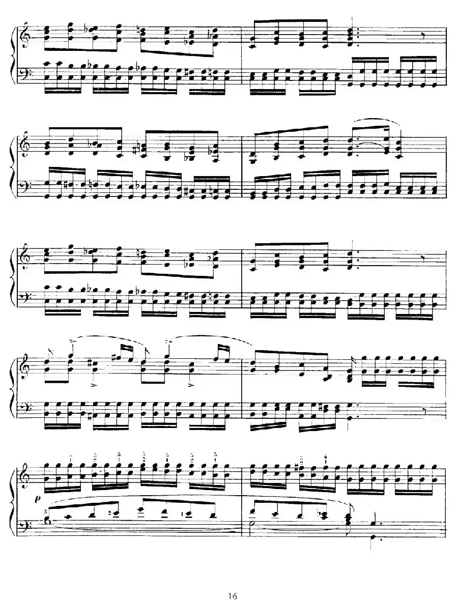 15 Etudes de Vortuosite Op.72（15首辉煌练习曲·4）