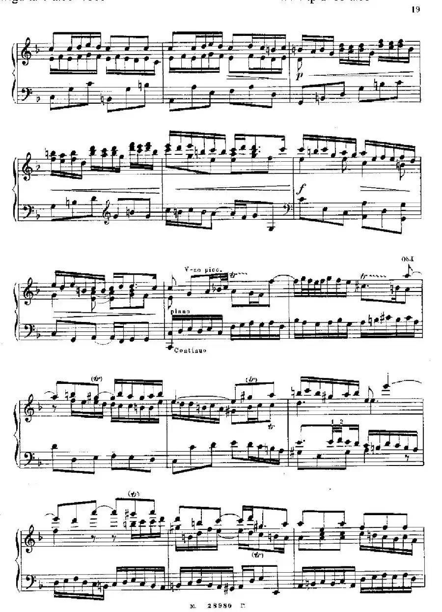 Brandenburg Concerto No.1 in F Major BWV 1046（F大调第一勃兰登堡协奏曲·第三乐章）