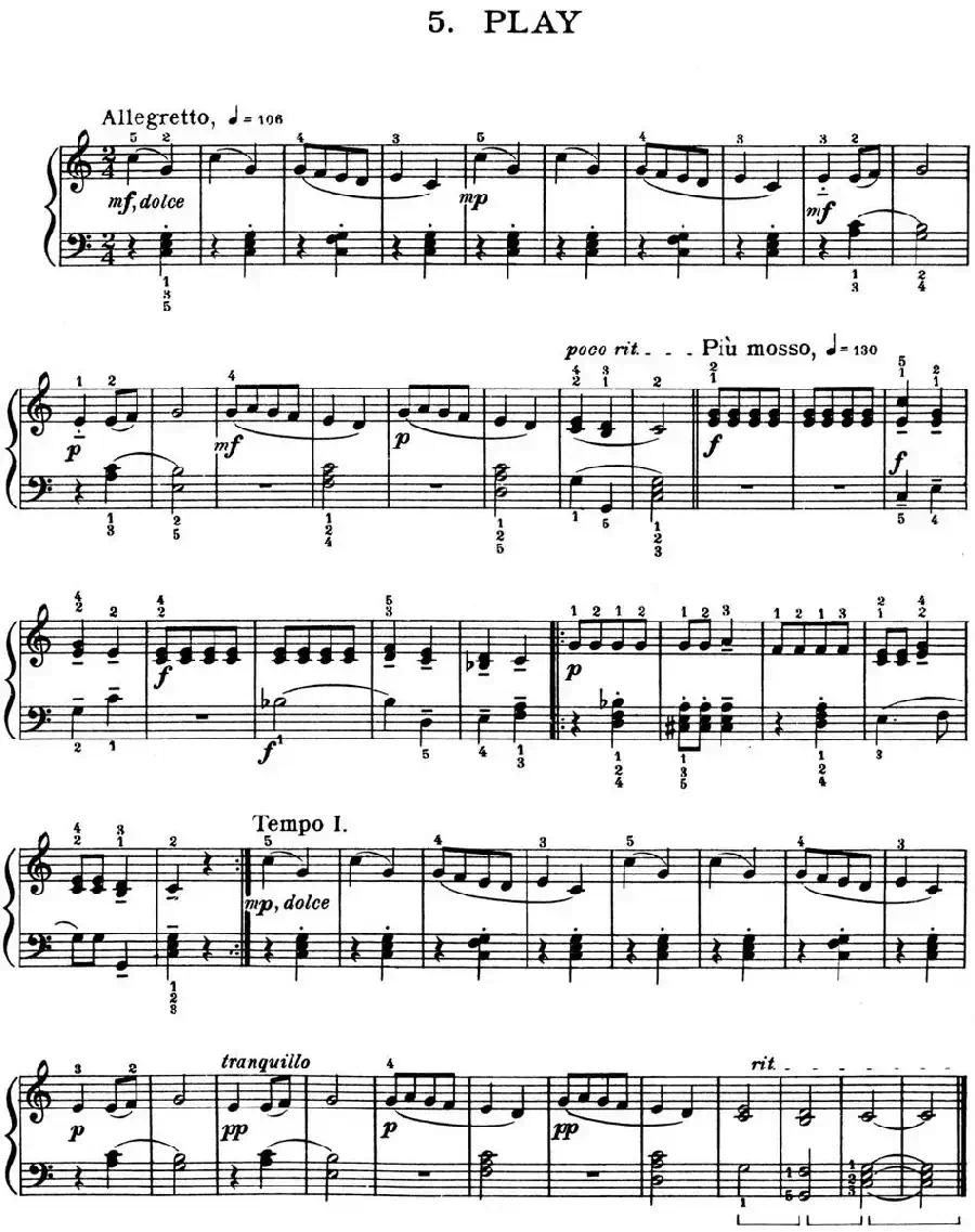For Children Sz.42（献给孩子们·5）