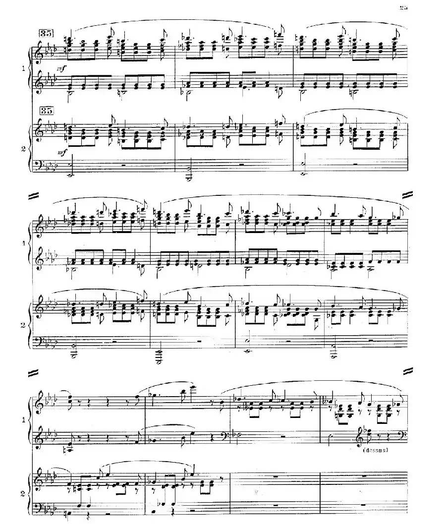 Concerto for 2 Pianos in d Minor（d小调双钢琴协奏曲· 第二乐章）
