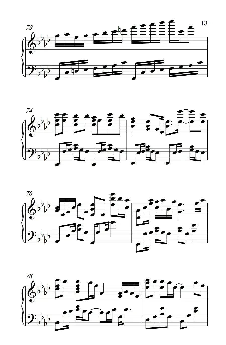 默(电影《何以笙箫默》插曲)(《弹吧音教》制谱版)