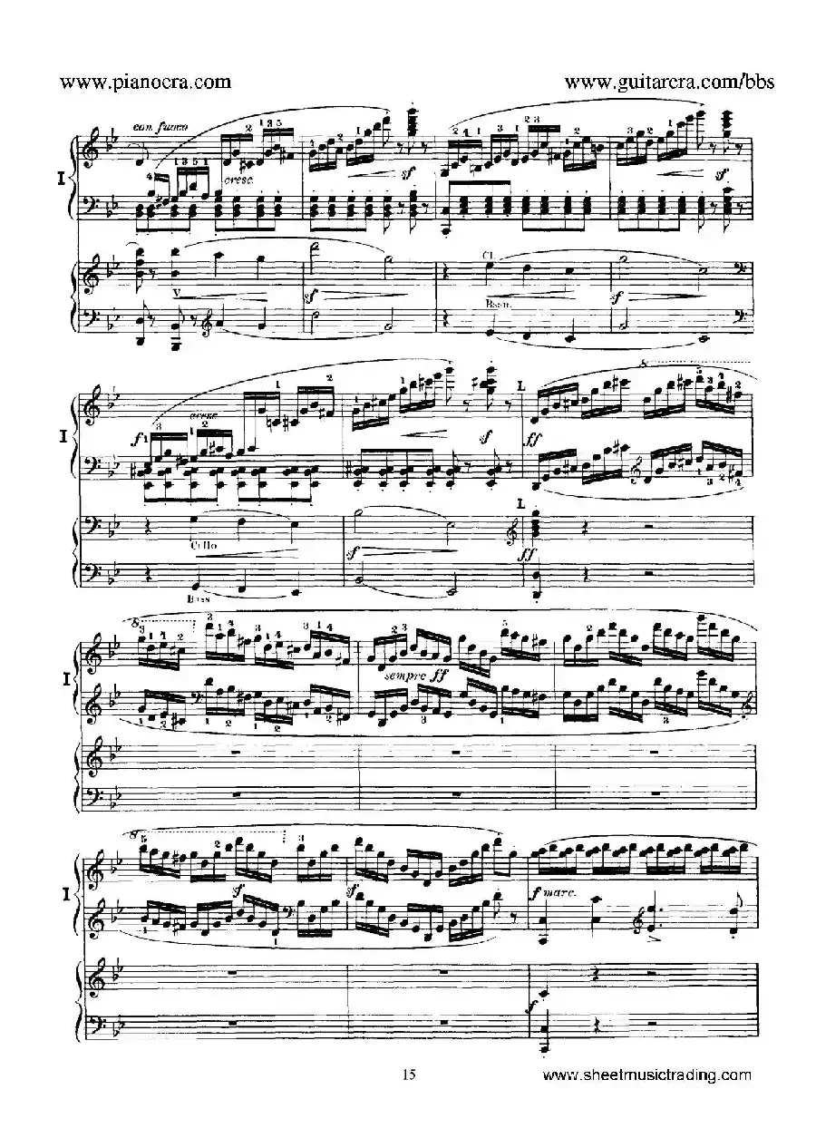 Piano Concerto No.1 in g Minor Op.25（g小调第一钢琴协奏曲·双钢琴）