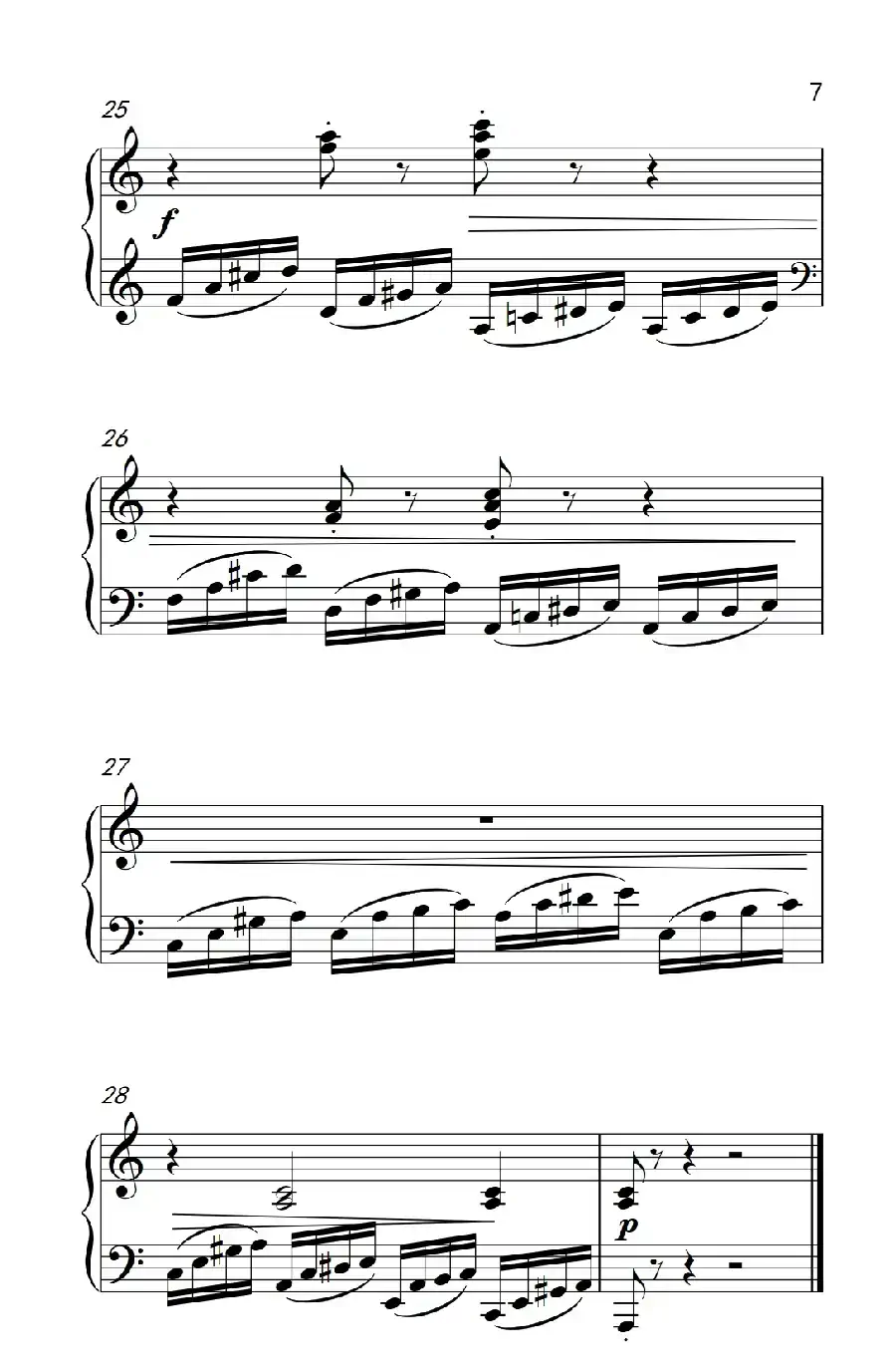 第六级 3. 练习曲（中央音乐学院 钢琴（业余）考级教程 4-6级）