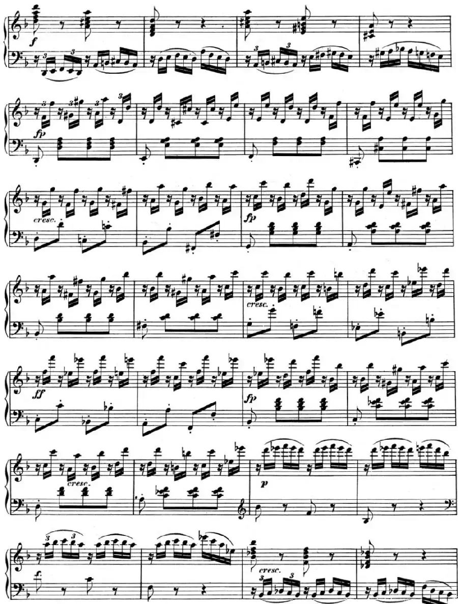 贝多芬钢琴奏鸣曲06 F大调 Op.10 No.2 F major