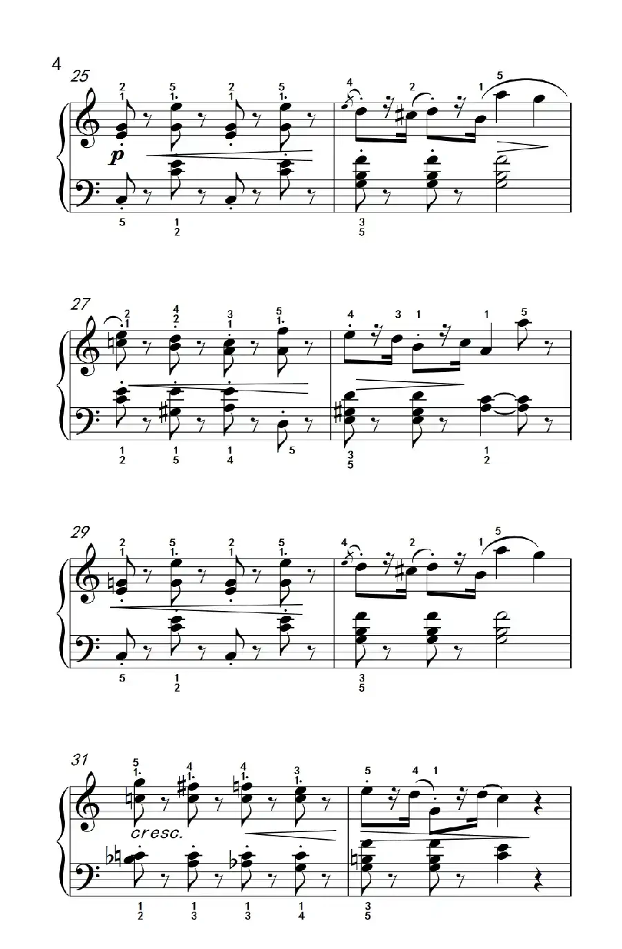 骑士（老年大学 钢琴教程 3）