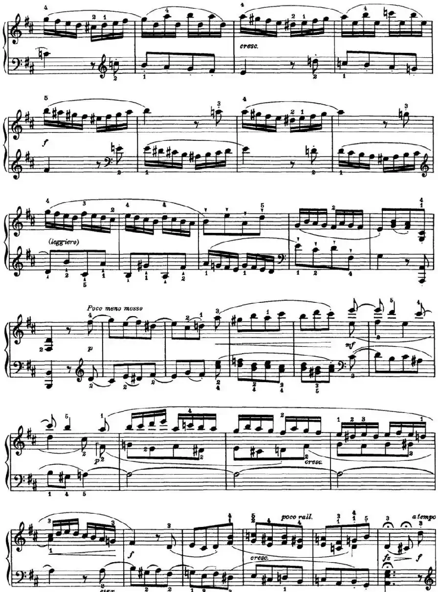 海顿 钢琴奏鸣曲 Hob XVI 42 in D major