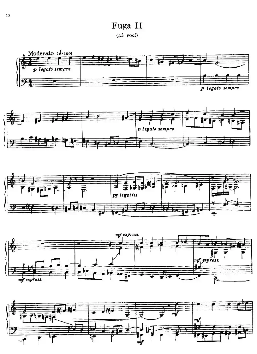 24 Preludes and Fugues Part.1 Op.45（24首前奏曲与赋格·第一部分·2）