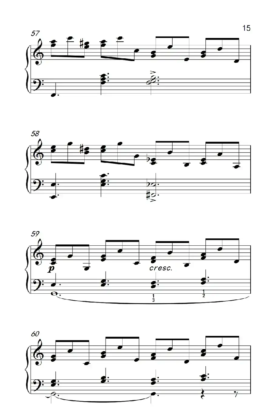 莫什科夫斯基 钢琴练习曲（第八首）