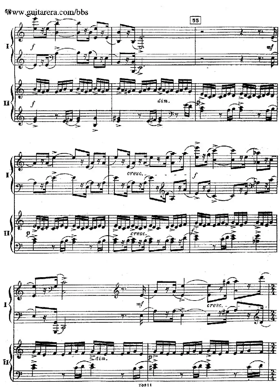 Rhapsody On A Theme Of Paganini Op.43（帕格尼尼主题狂想曲·双钢琴）（P61——87）