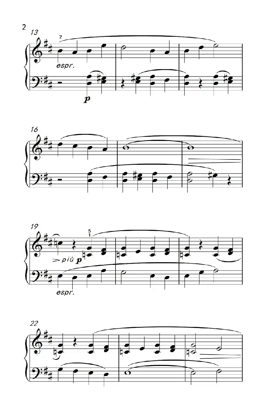 交替旋律（巴托克 小宇宙 钢琴教程 2）