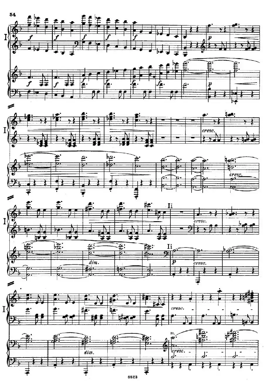 d小调第九交响曲 Op.125（双钢琴P53——62）