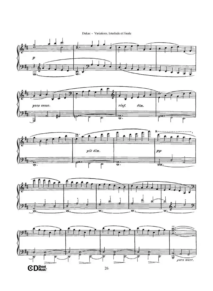 Variations, Interlude & Finale on theme de Rameau（拉摩主题变奏曲、间奏曲和终曲·第二部分）