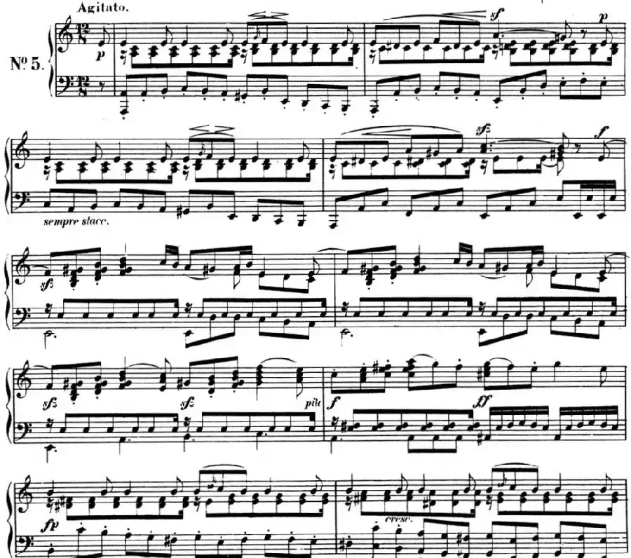 门德尔松无词歌Op.38(NO.5)