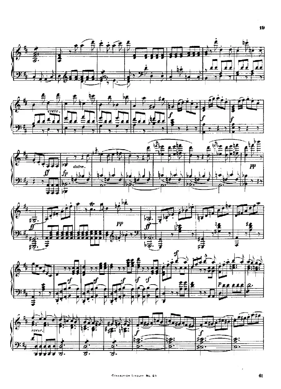 String Quartet No.3 in D Major Op.18-3（D大调第三弦乐四重奏·钢琴独奏版）