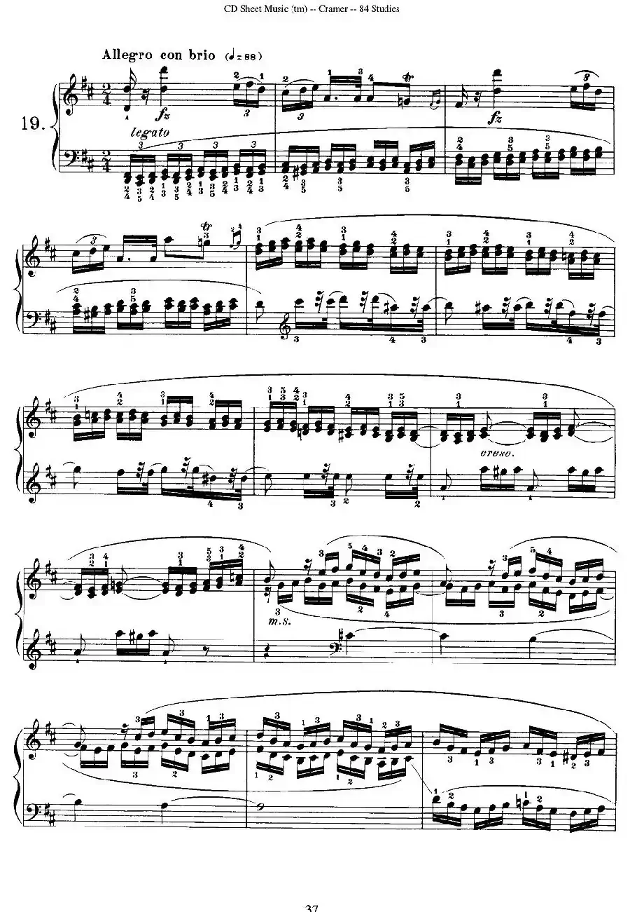 Cramer - 84 exercices（16—20）（克拉莫84首钢琴练习曲）