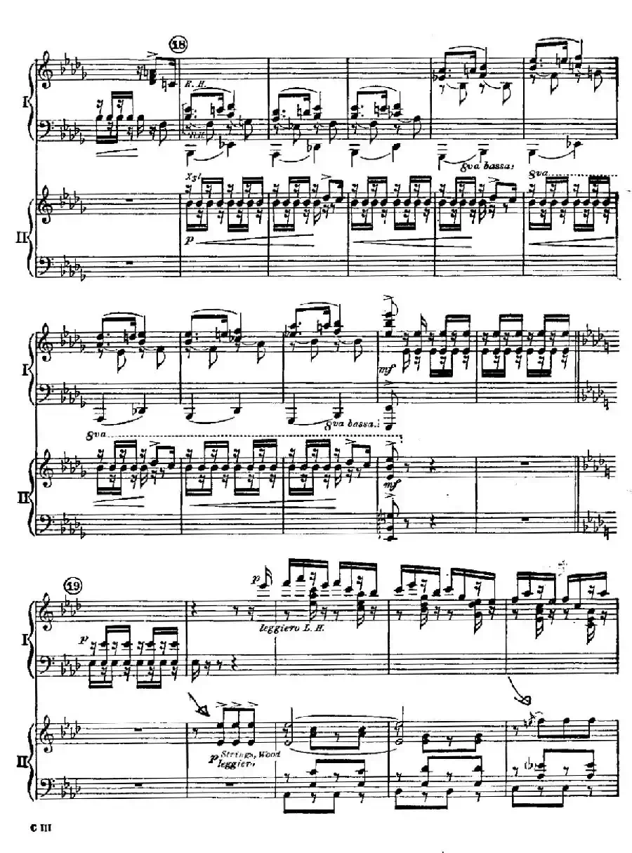 F大调爵士钢琴协奏曲（美版双钢琴原谱 P61—68）