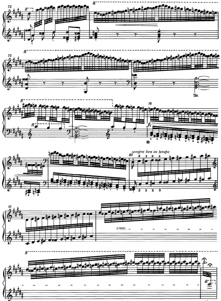 6首帕格尼尼大练习曲（La Campanella）