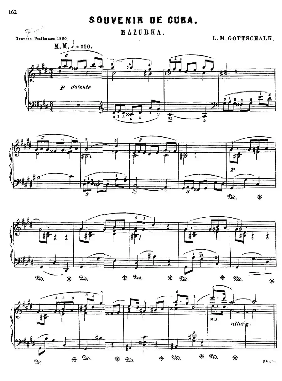 Souvenir de Cuba Op.75（古巴的回忆）