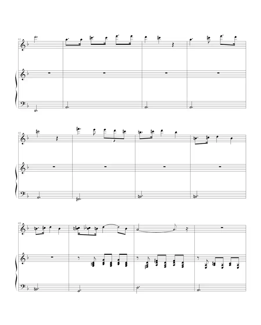 舒伯特小夜曲（钢琴伴奏谱）