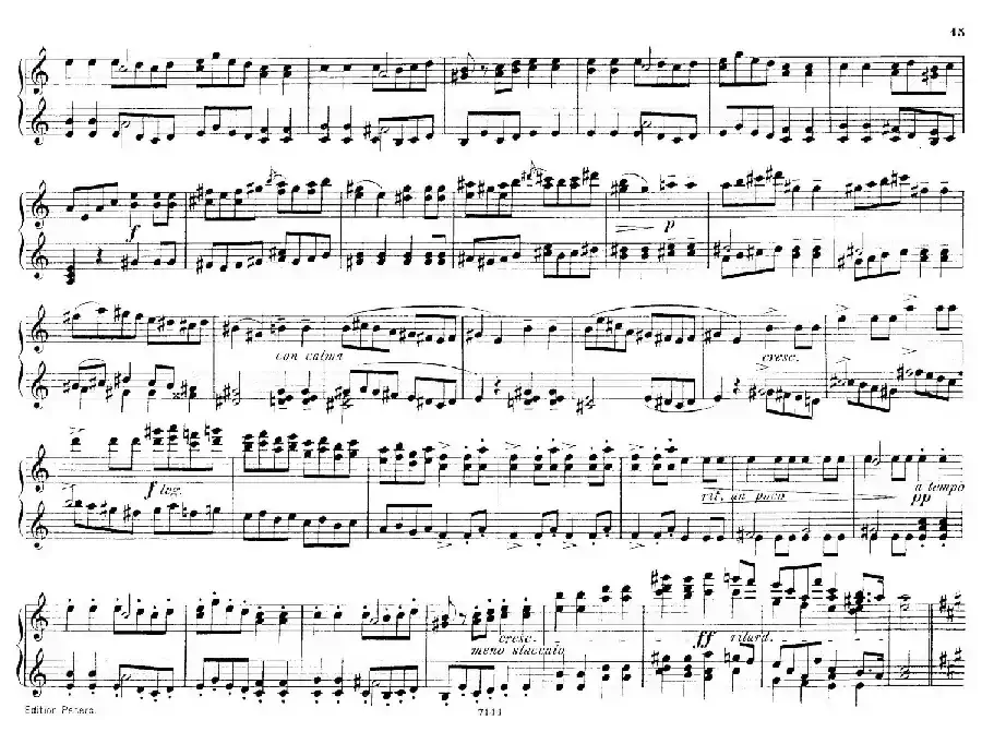 Deux Morceaux Pour Quatre Mains Op.43（2首四手联弹小品·2）