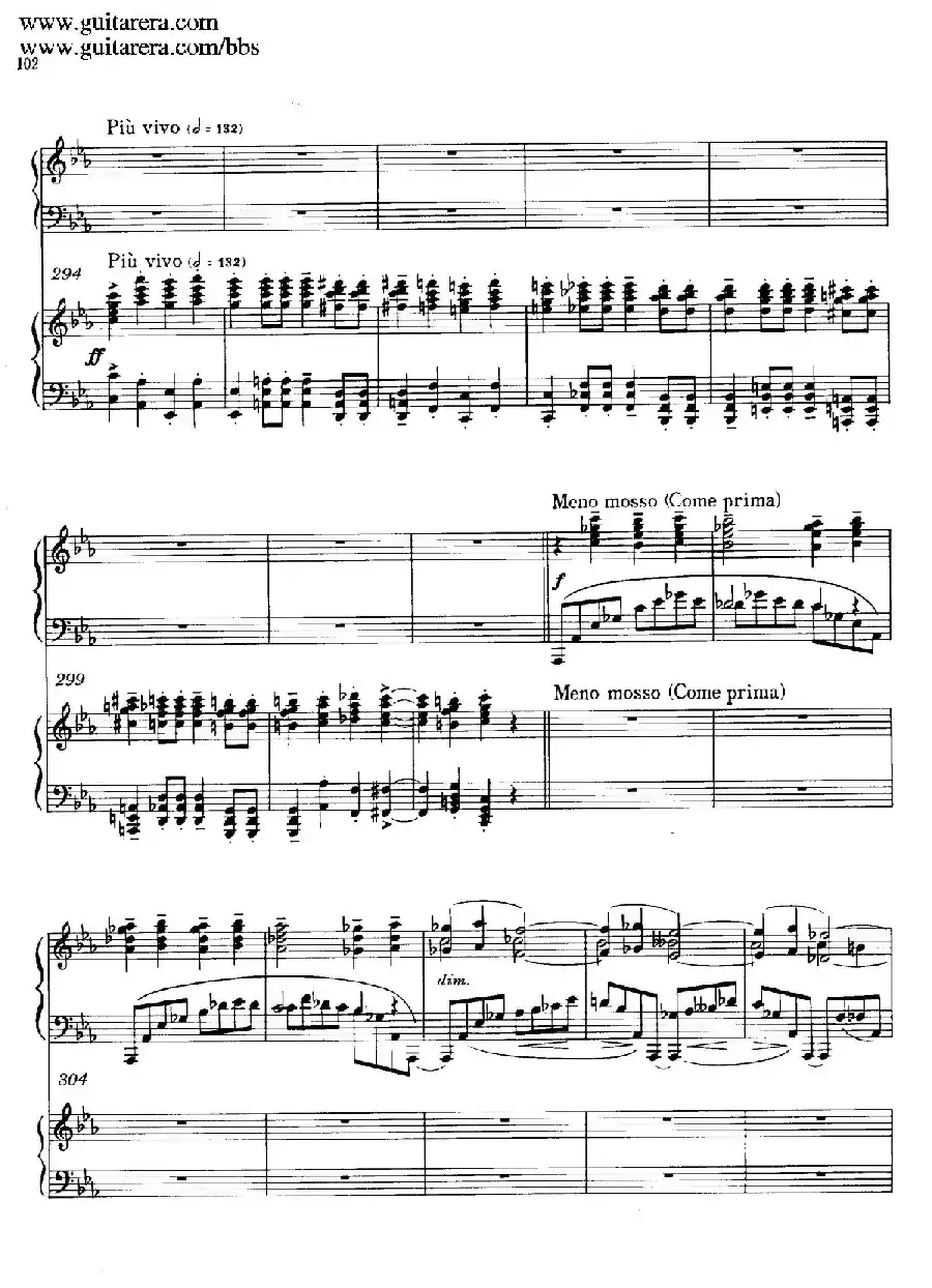 c小调第二钢琴协奏曲 Op.18（双钢琴·第三乐章）