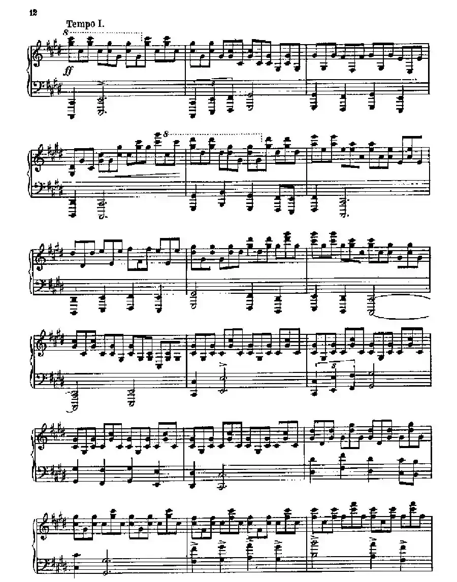 Three Preludes on Gregorian Melodies（三首格里高利圣咏前奏曲 2. 如暴风雨般激烈地）