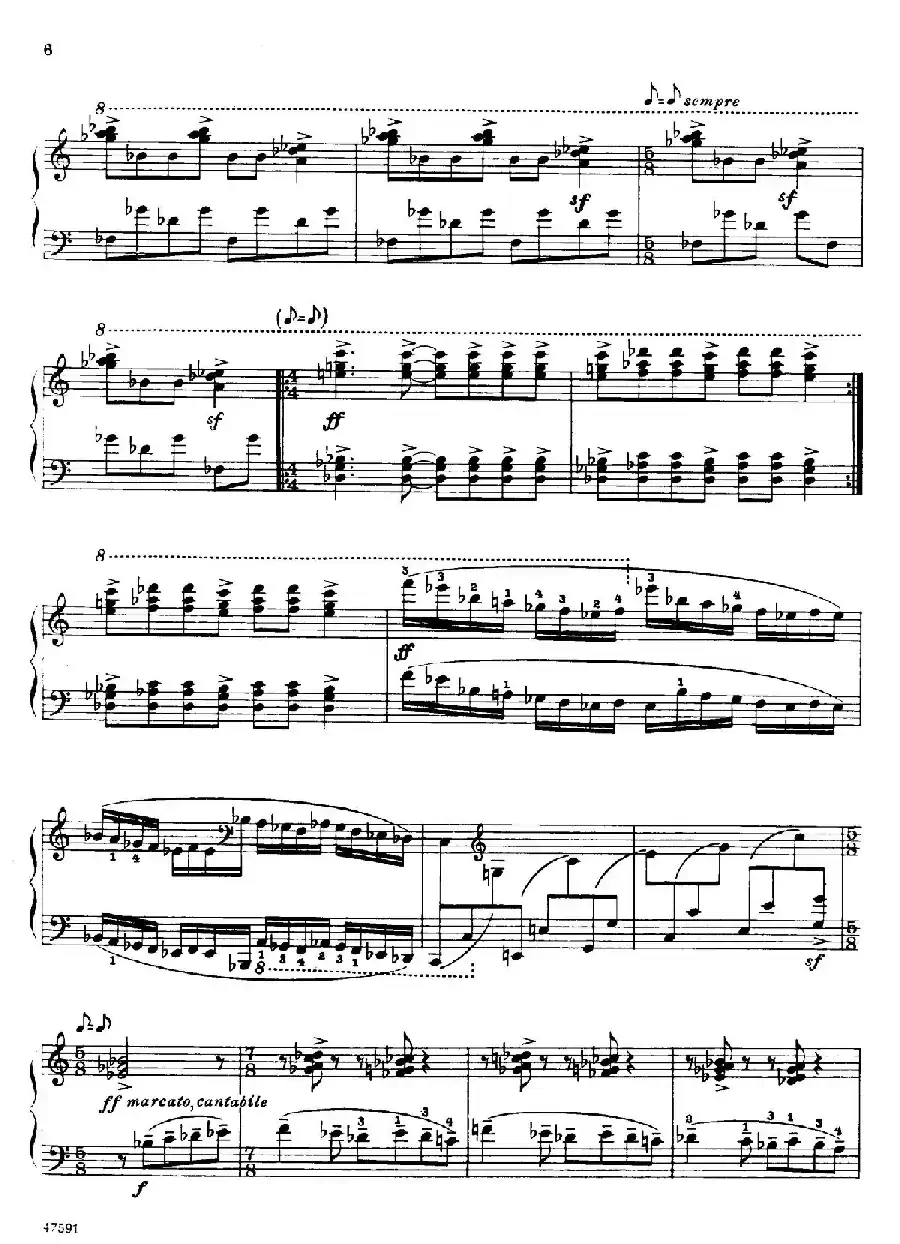 Piano Sonata in E-flat Major Op.95（降E大调钢琴奏鸣曲·Ⅰ）