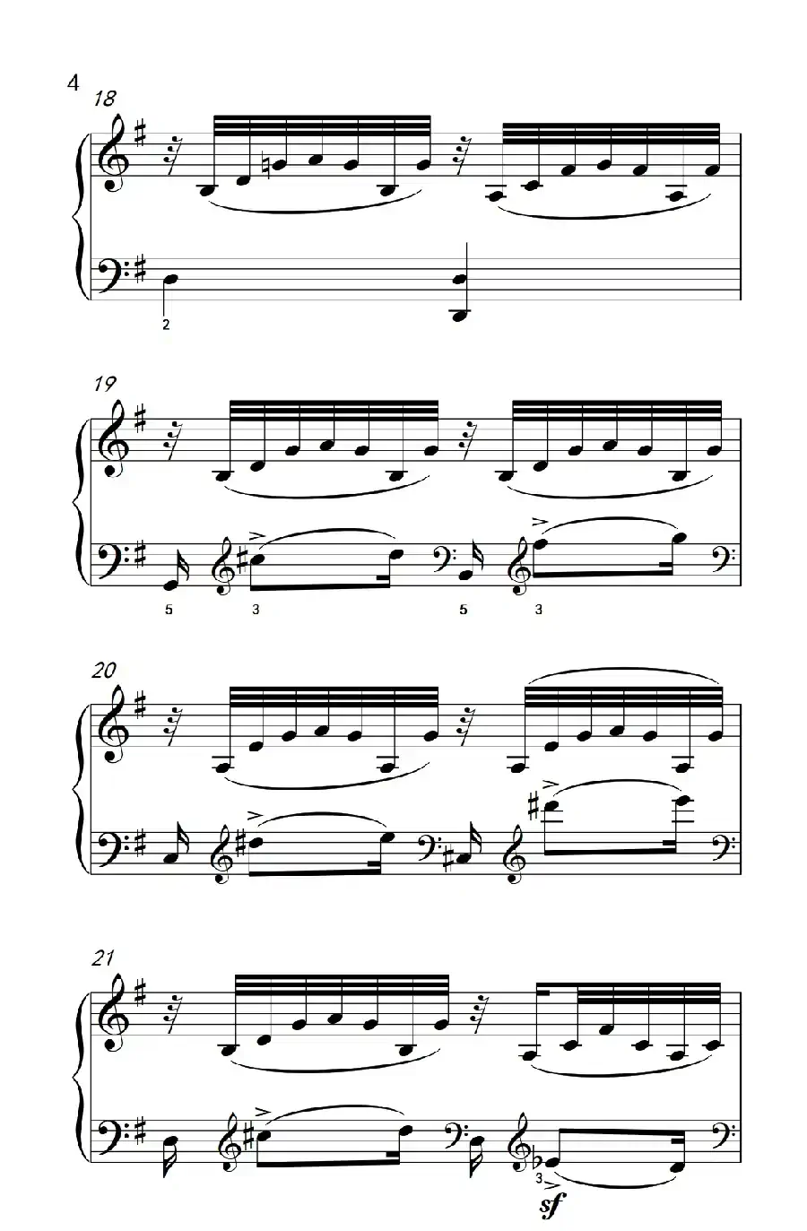 奏鸣曲 Opus 2 Nr.3 第二乐章(贝多芬奏鸣曲集 1)