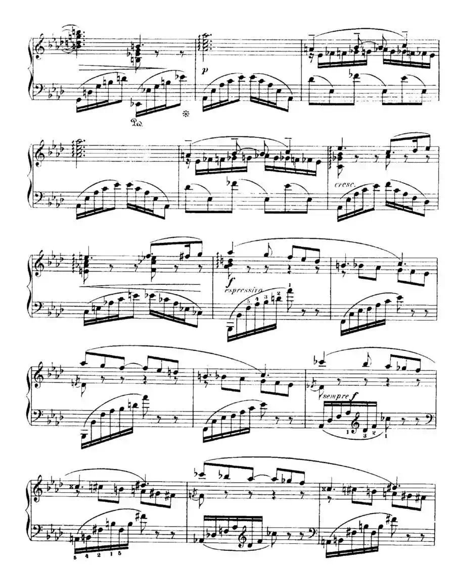 福雷13首船歌：Barcarolle No·4 in A-flat, Op·44