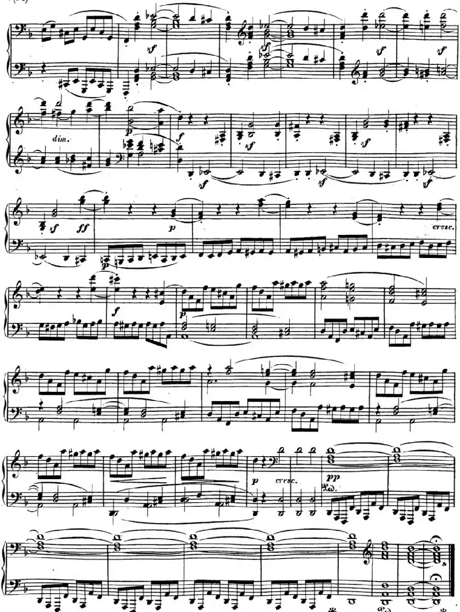 贝多芬钢琴奏鸣曲17 暴风雨 d小调 Op.31 No.2 D minor