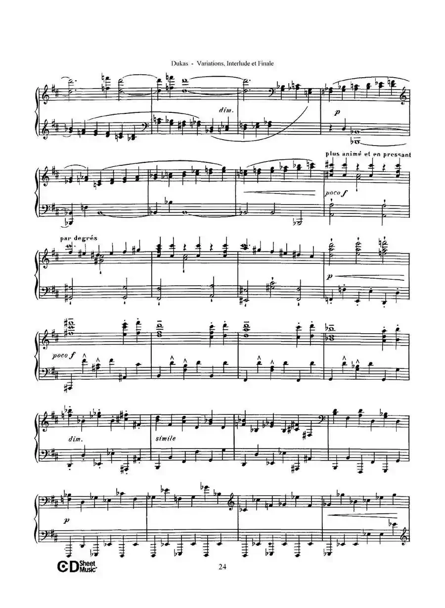 Variations, Interlude & Finale on theme de Rameau（拉摩主题变奏曲、间奏曲和终曲·第二部分）