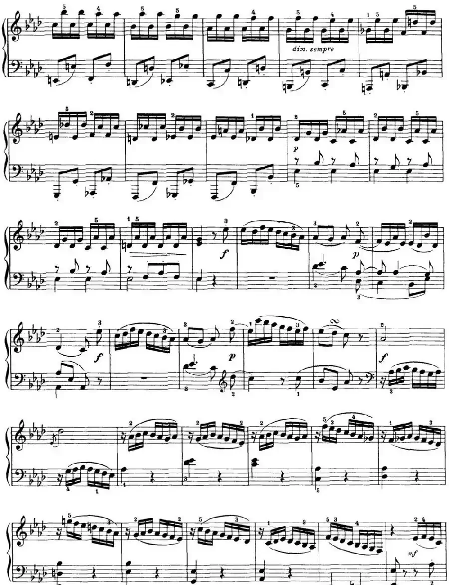 海顿 钢琴奏鸣曲 Hob XVI 46 Divertimento Ab major