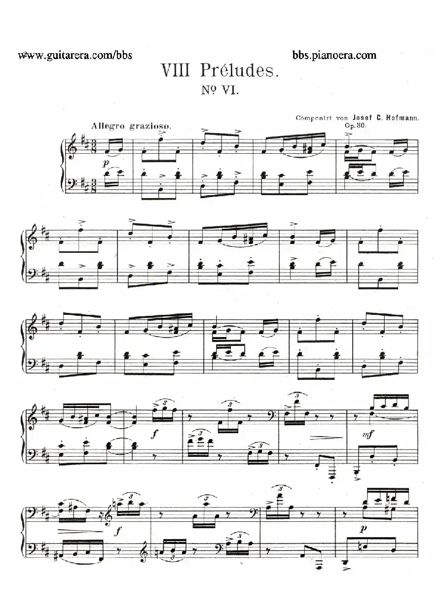 Eight Preludes Op.30（8首前奏曲 6. b小调）