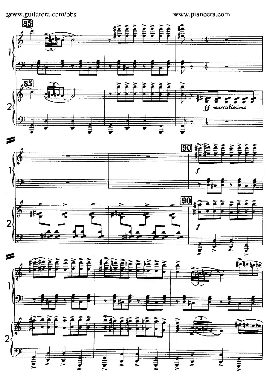 Sabre Dance（马刀舞曲）（双钢琴版）