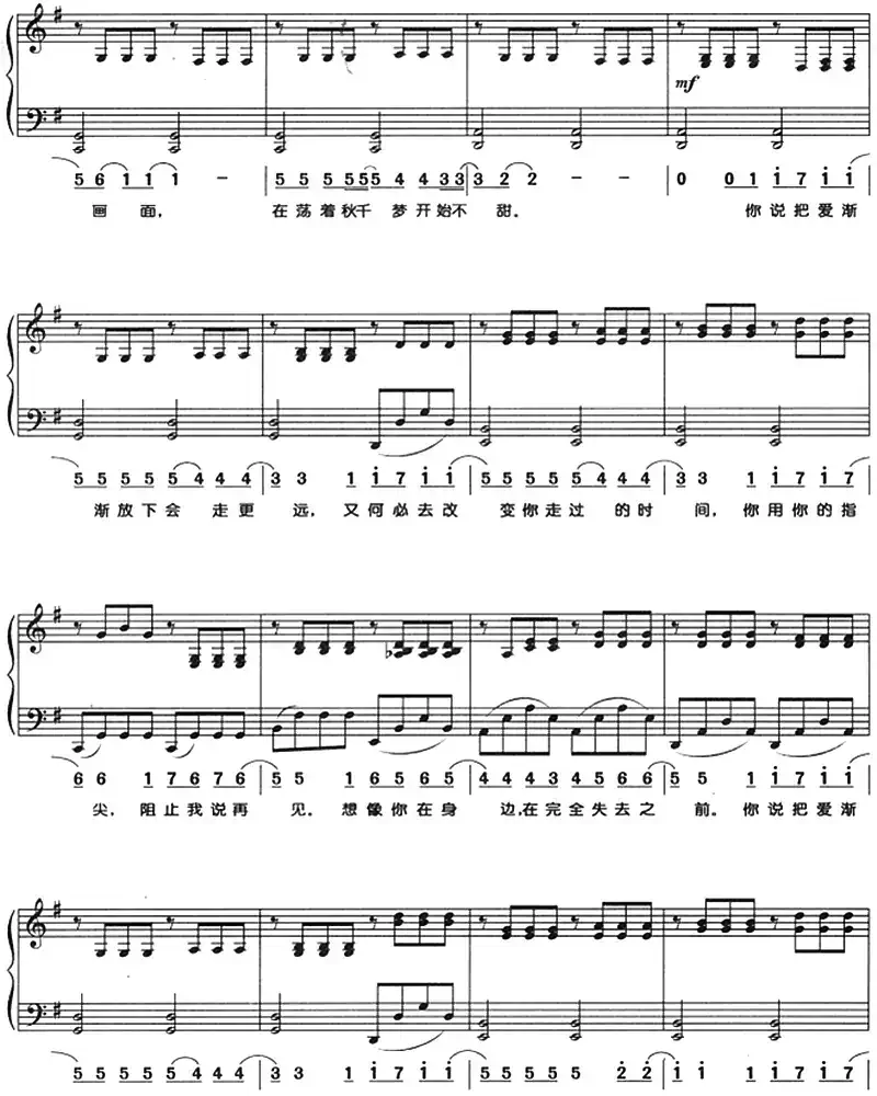 不能说的秘密（钢琴弹唱）