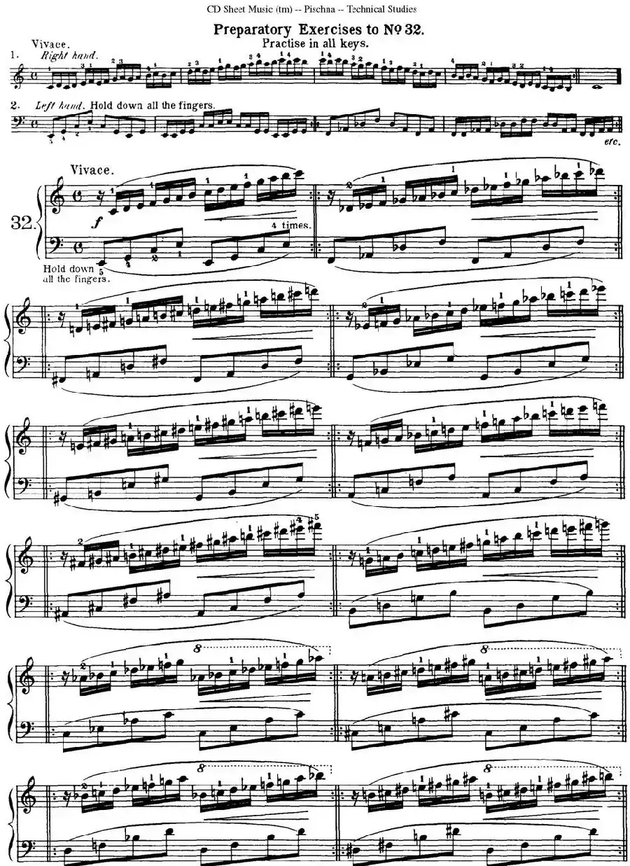 Technical Studies 60 Progressive Exercises （60首钢琴循序渐进练习曲 P41——50）