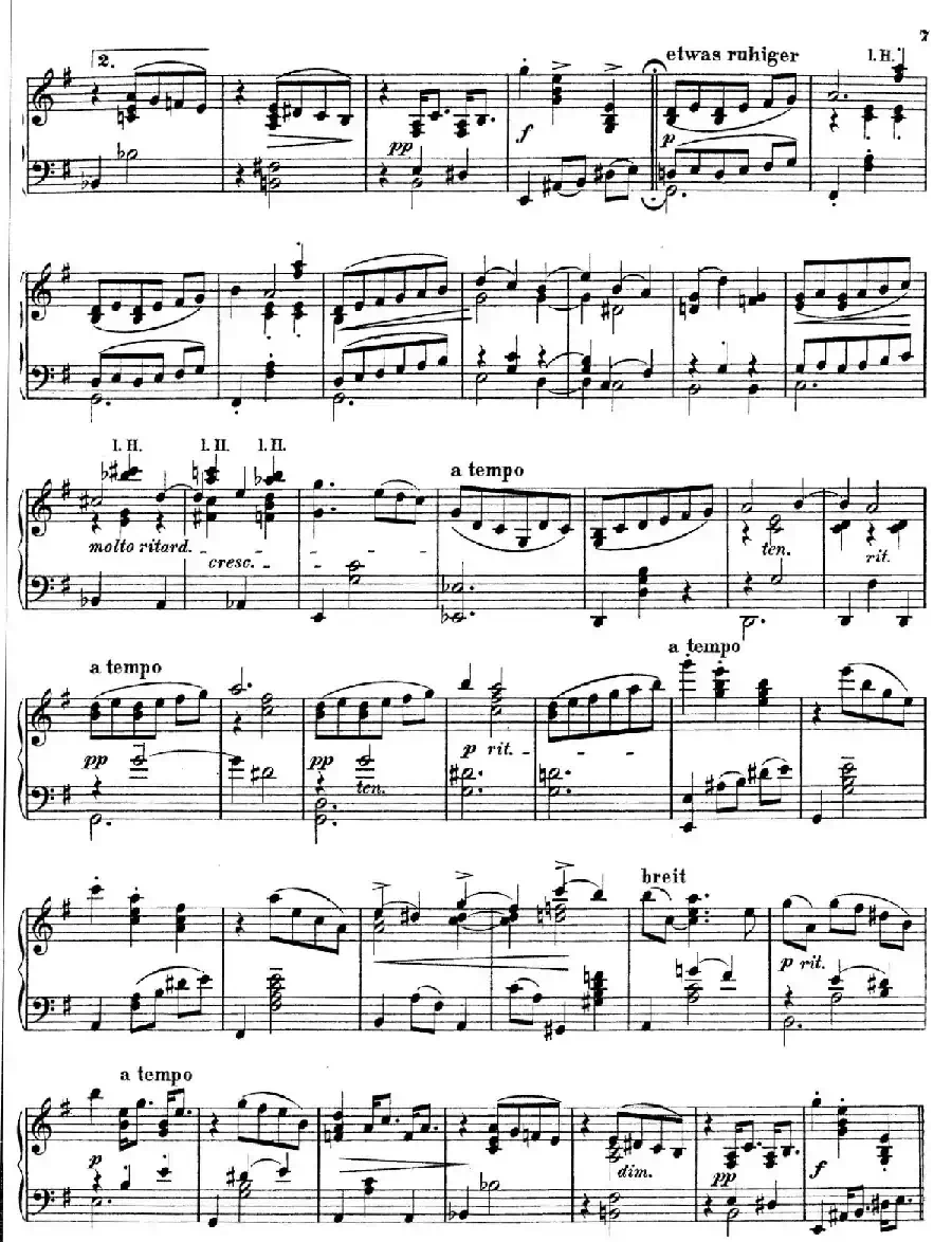 Landliche Tanzee Op.1（乡村舞曲·4. e小调）