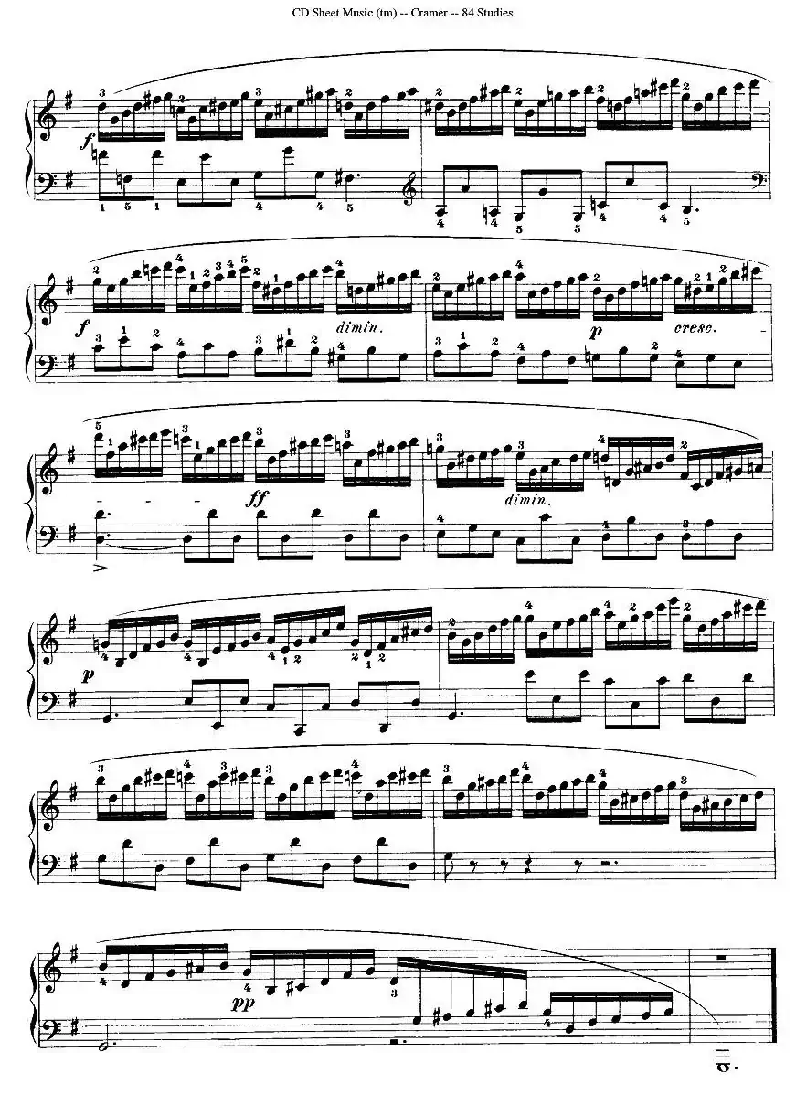 Cramer - 84 exercices（21—25）（克拉莫84首钢琴练习曲）