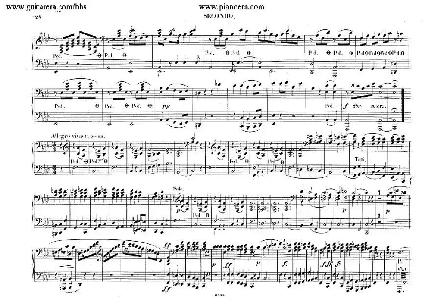 Piano Concerto No.2 in f Minor Op.21（f小调第二钢琴协奏曲·四手联弹版）