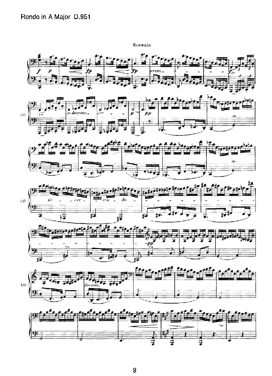 Grand Rondeau in A Major Op.107（A大调回旋曲·四手联弹）