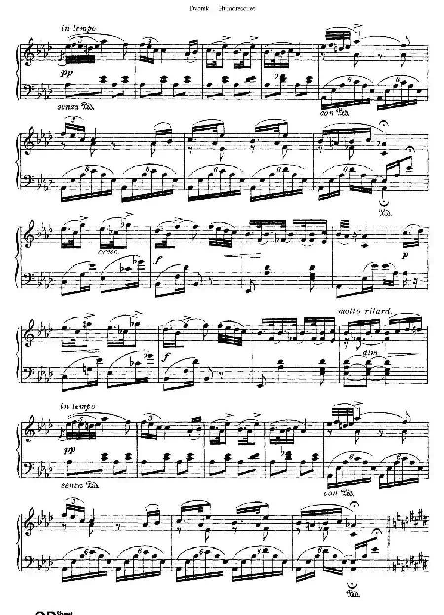 8 Humoresques Op.101（8首幽默曲·3）