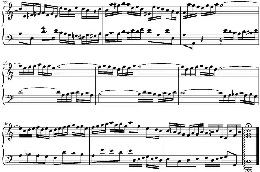 15首巴赫二部创意曲集（NO.1）