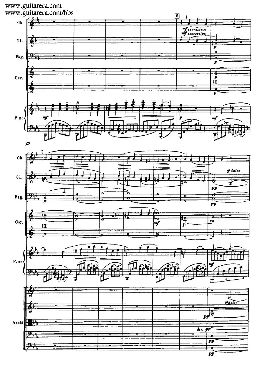 c小调第二钢琴协奏曲 Op.18（第一乐章总谱·P10——18）