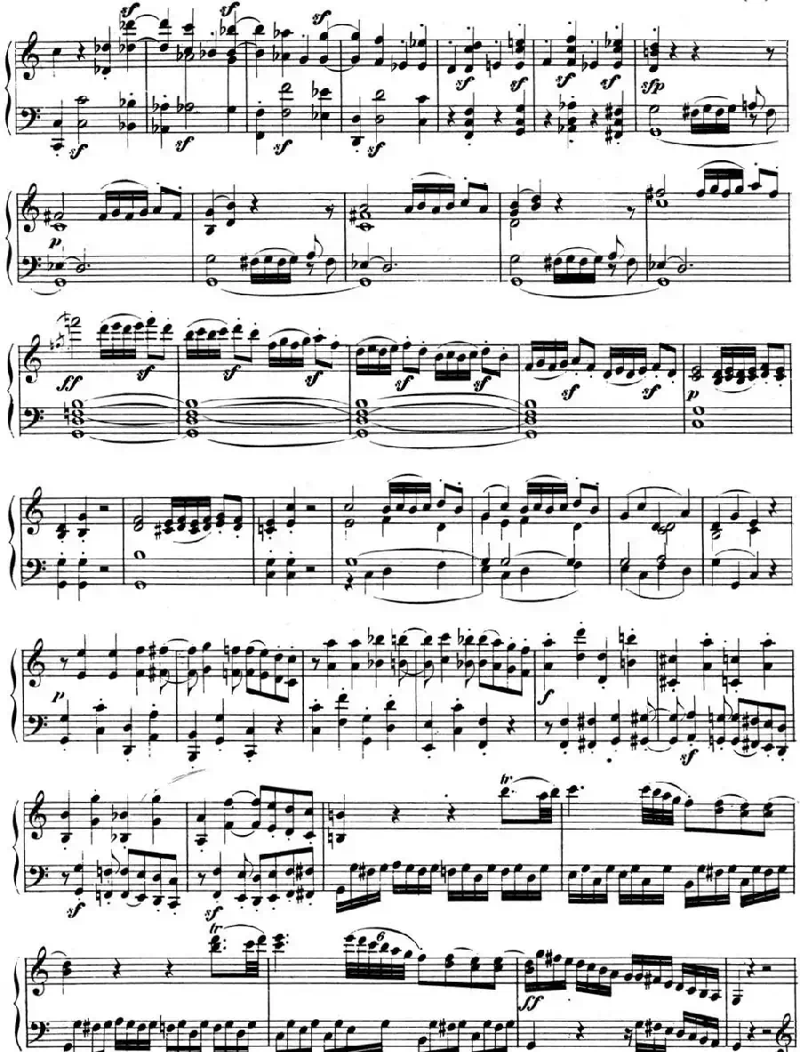 贝多芬钢琴奏鸣曲03 C大调 Op.2 No.3 C major